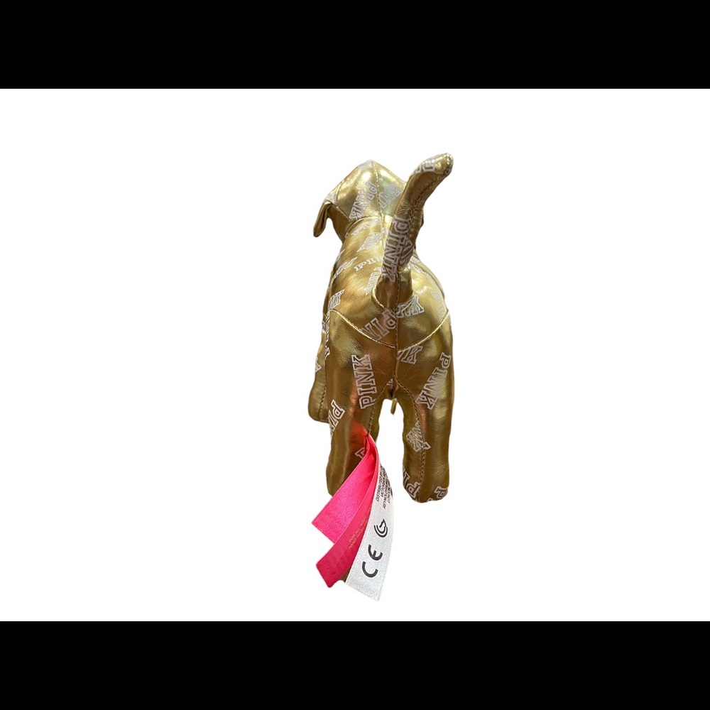 Victoria’s Secret PINK Gold Plush Dog (2014) - Picture 4 of 7